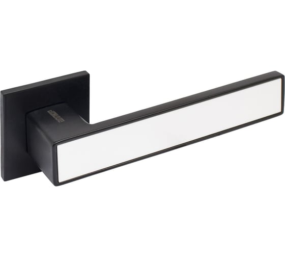 Изображение товара Комплект ручек Аллюр АРТ "ЛАНА" BL/W (861511) матовый черный/белый, защитная пленка 13803