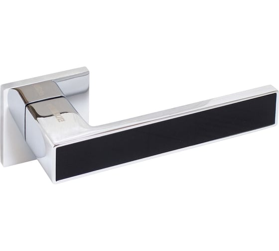 Изображение товара Комплект ручек Аллюр АРТ "ЛАНА" CP/BL (86215) хром/черный, защитная пленка 13795