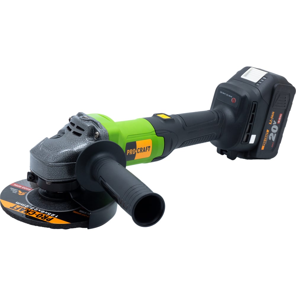 Аккумуляторная углошлифовальная машина PROCRAFT Universal PGA20