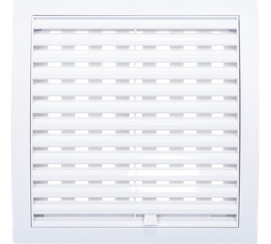Изображение товара Решетка вентиляционная вытяжная регулируемая с рамкой 220x220 мм, АВS- пластик ВИЕНТО 2222ВРР