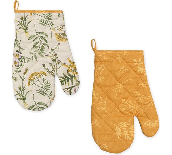 Изображение товара Прихватка-рукавица МУЛЬТИДОМ "Луговые цветы", размер 17x30 см МТ22-261