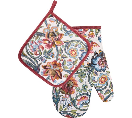 Изображение товара Прихватка с рукавицей МУЛЬТИДОМ "Палисад". Набор из 2-х предметов МТ22-268