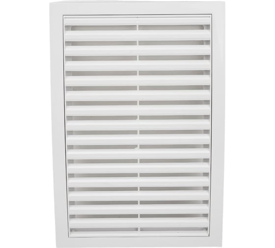 Изображение товара Решетка вентиляционная вытяжная усиленная с рамкой 220x320 мм, АВS- пластик ВИЕНТО 2232УВР