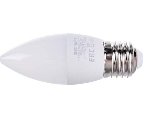 Изображение товара Светодиодная лампа Фарлайт С35 8Вт 4000К Е27 FAR000020