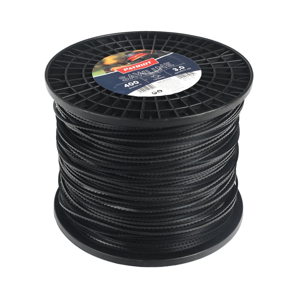 Изображение товара Леска Sawline (3.0 мм; 400 м; квадрат; пилообразный профиль) PATRIOT 300-400-5 805403333