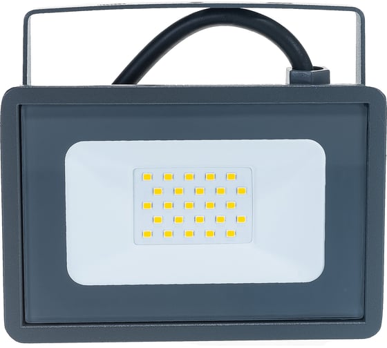 Изображение товара Светодиодный прожектор Фарлайт СДО 20Вт 4000К IP65 серый FAR002052