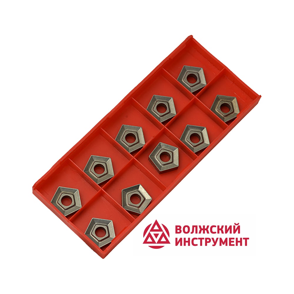 Изображение товара Пластина твердосплавная PNMM-110408 Т5К10 10 шт Волжский Инструмент