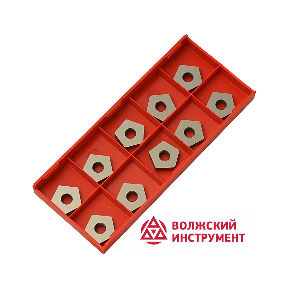 Изображение товара Пластина твердосплавная PNUA-110408 Т5К10 10 шт Волжский Инструмент 5904009
