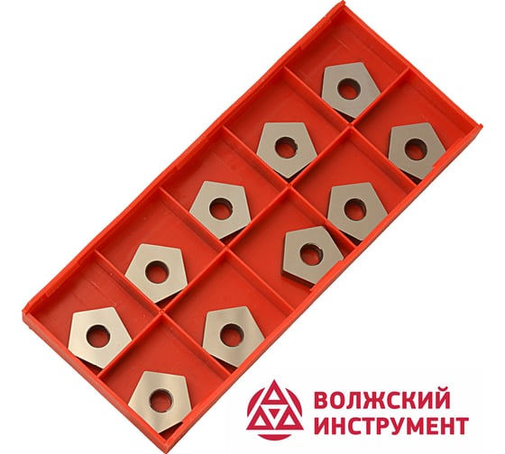Изображение товара Пластина твердосплавная PNUA-110408 Т15К6 10 шт Волжский Инструмент 5904008