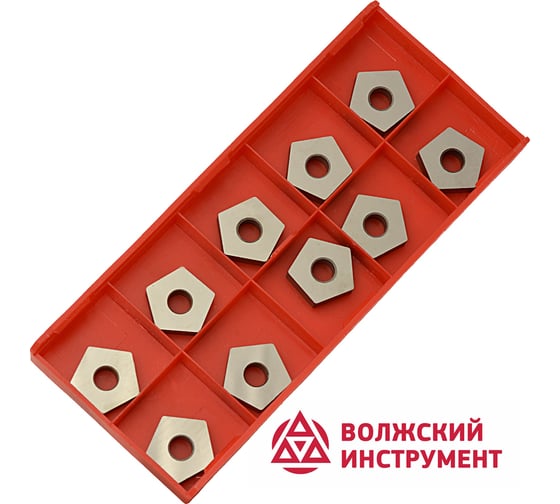Изображение товара Пластина твердосплавная PNUA-110408 ВК8 10 шт Волжский Инструмент 3504007