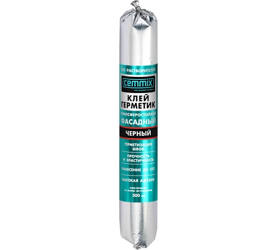 Изображение товара Фасадный клей-герметик CEMMIX 500 мл черный 82577357