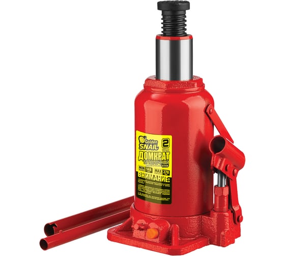 Изображение товара Гидравлический бутылочный домкрат Golden Snail на 2Т GS8236