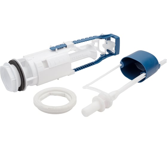 Изображение товара Двухуровневая арматура Псков для бачка, кнопка d 40, нижняя подводка, металлизированный, 77.57.14.3 28144