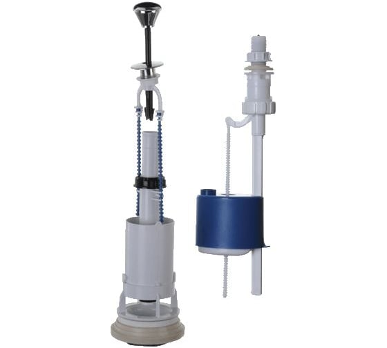 Изображение товара Арматура для бачка Псков шток, нижняя подводка, металлизированный, 67.57.14.3 28135