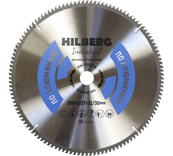 Изображение товара Диск пильный Hilberg Industrial Алюминий 350x32/30x120Т HA350