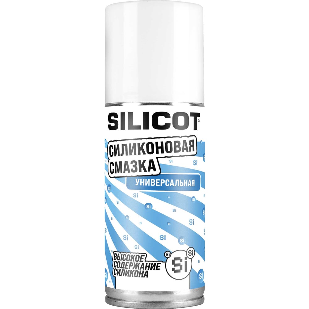 Изображение товара Универсальная силиконовая смазка ВМПАВТО Silicot Spray 210 мл для металла пластика и резины