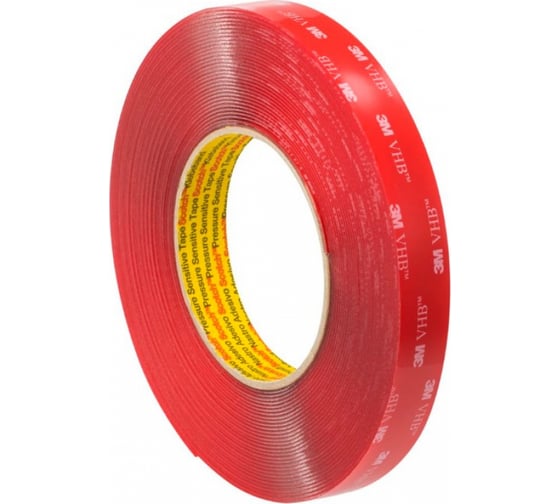 Изображение товара Двусторонняя клейкая лента, прозрачная 3М VHB 4910F 19 мм х 11 м 4910F-19