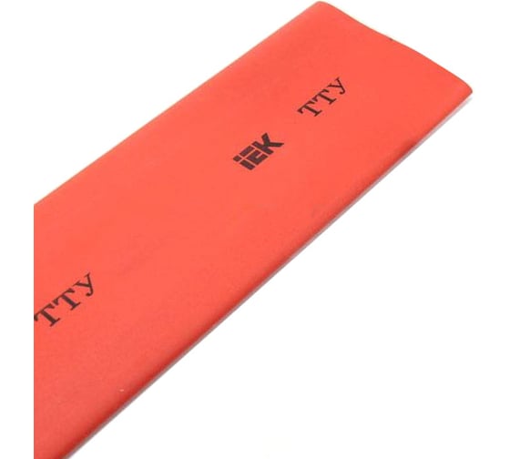 Изображение товара Термоусаживаемая трубка IEK ТТУ 8/4, красная, 100 м/упаковка UDRS-D8-100-K04