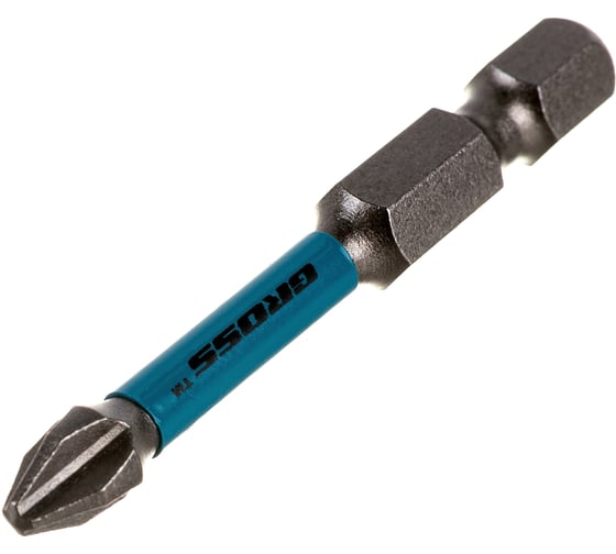 Изображение товара Набор бит торсионных (2 шт; PH2x50 мм) для ударных шуруповертов GROSS 11486