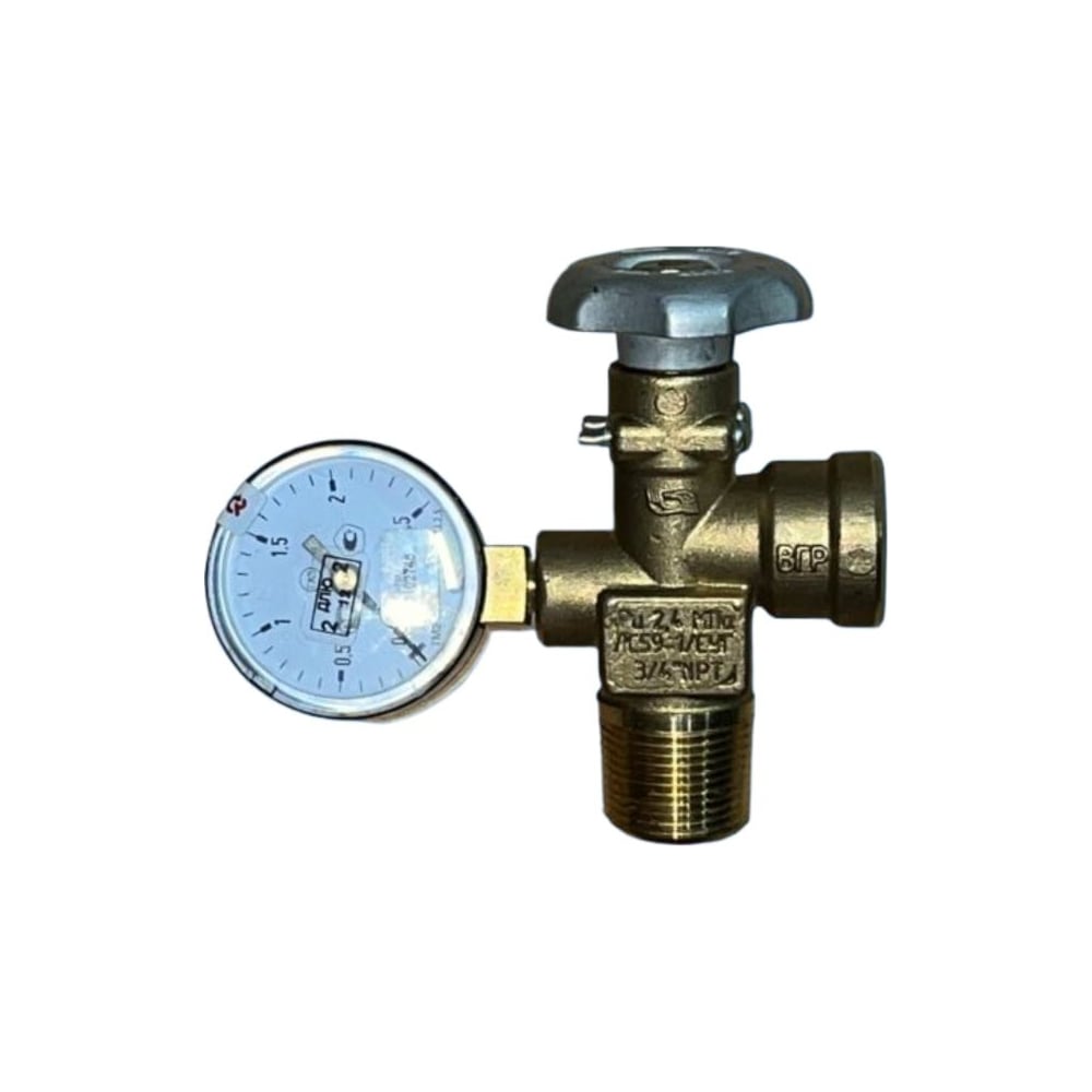 Изображение товара Клапан отбора паровой фазы (вентиль) РЕВЕРГАЗ с манометром и трубочкой KOPF