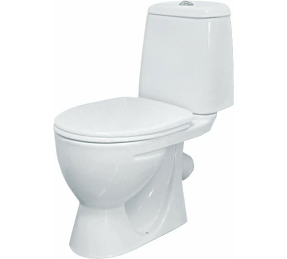 Изображение товара Унитаз-компакт Sanita Идеал Эконом косой выпуск, 1 режим, сиденье ПП 422774