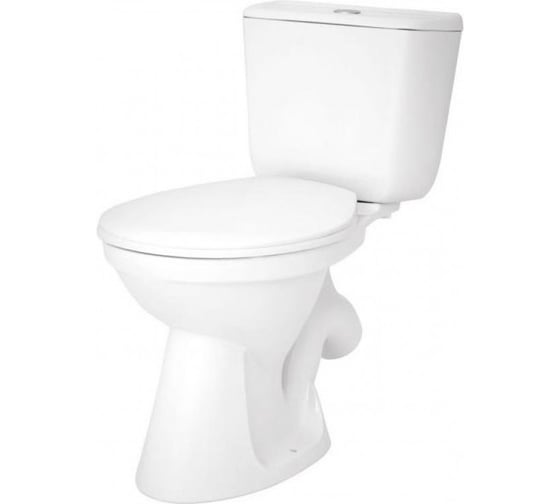 Изображение товара Унитаз-компакт Santek Бриз косой выпуск, 1 режим, сиденье ПП 1WH202569 433632