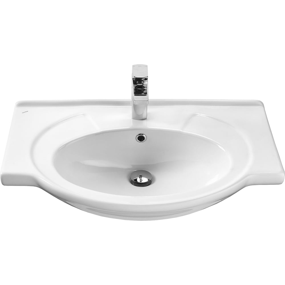 Изображение товара Мебельный умывальник Santek Байкал-75 белый из санфарфора 760мм