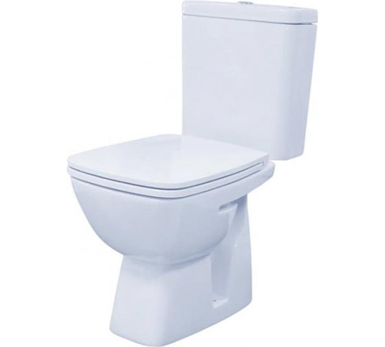 Изображение товара Унитаз-компакт Santek Нео Лайт косой выпуск, 2 режима, сиденье DP Slim, Soft Close, Clip up 1WH302471 456862