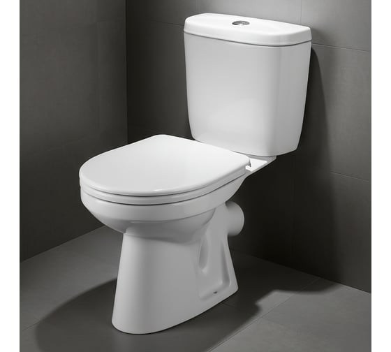 Изображение товара Унитаз-компакт Santek Анимо косой выпуск, 1 режим, сиденье ПП 1WH110032 446375