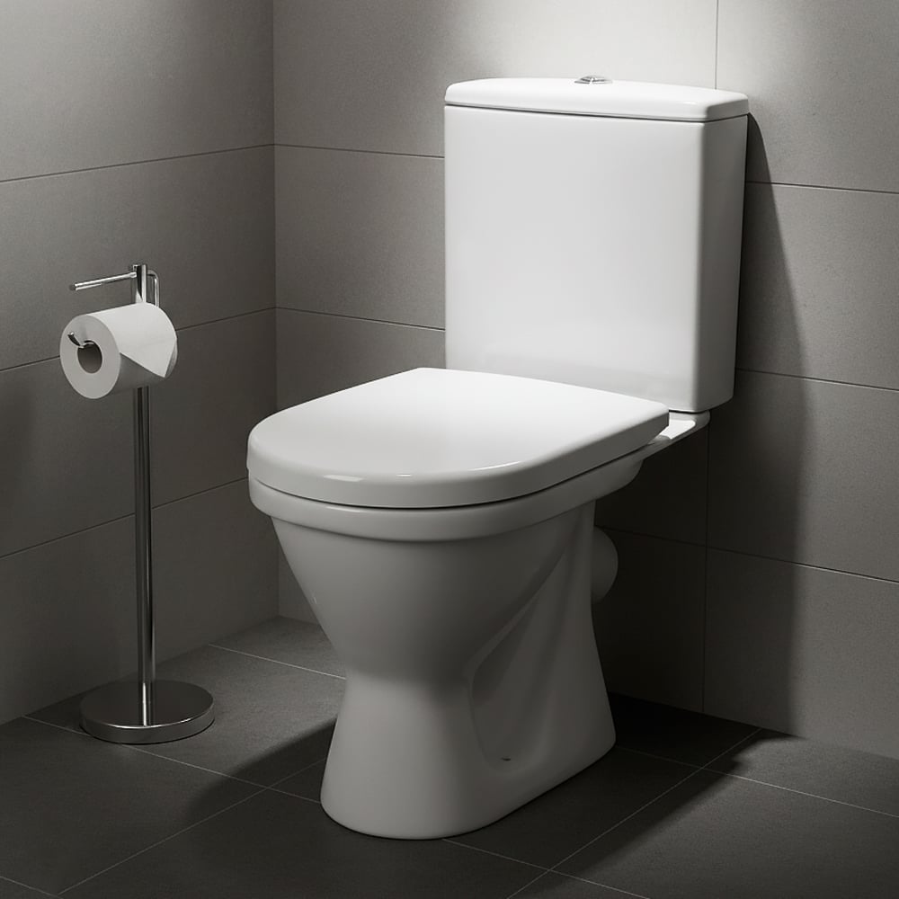 Изображение товара Унитаз-компакт Santek Алькор с антивсплеском и косым выпуском