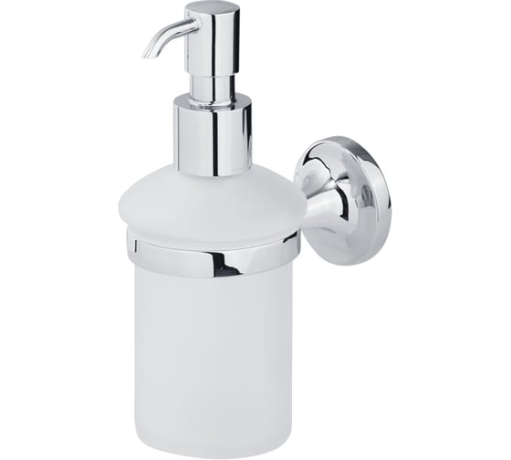 Изображение товара Дозатор жидкого мыла Veragio OSCAR настенный, хром/матовое стекло OSC-5270.CR