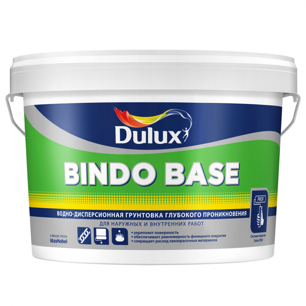 фото Грунтовка dulux pro bindo base профессиональная, универсальная 9л 5360774