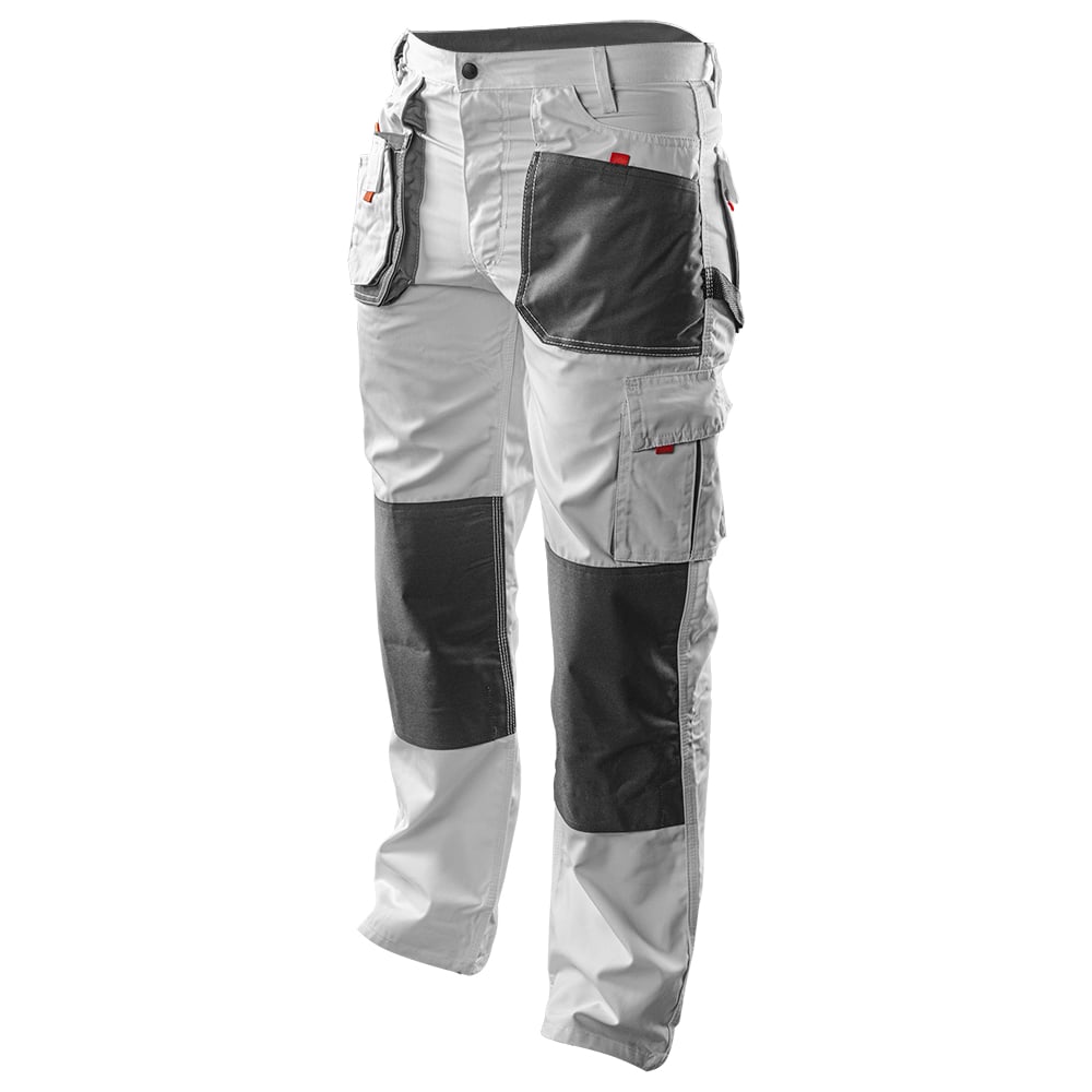 Изображение товара Рабочие белые брюки NEO Tools размер L/52 81-120-L