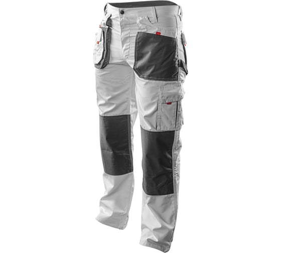 Изображение товара Рабочие белые брюки NEO Tools размер XL/56 81-120-XL