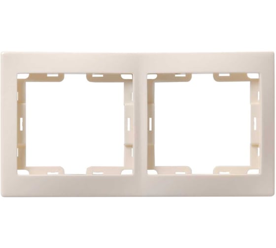Изображение товара Рамка GENERICA КВАРТА 2местн. горизонт. кремовый EMK20-K33-DM
