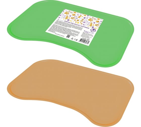 Изображение товара Коврик под миски с бортиком МУЛЬТИДОМ размер 45x30 см 2 цв. VL40-185