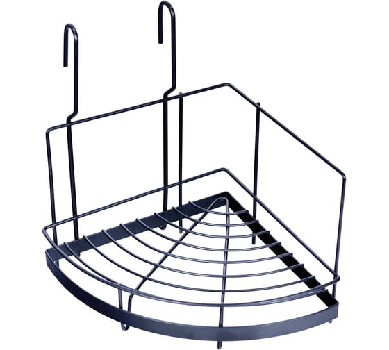 Изображение товара Полка навесная на рейлинг (угловая) МУЛЬТИДОМ "Лофт", размер 22,5x22,5x29,5 см DA52-172