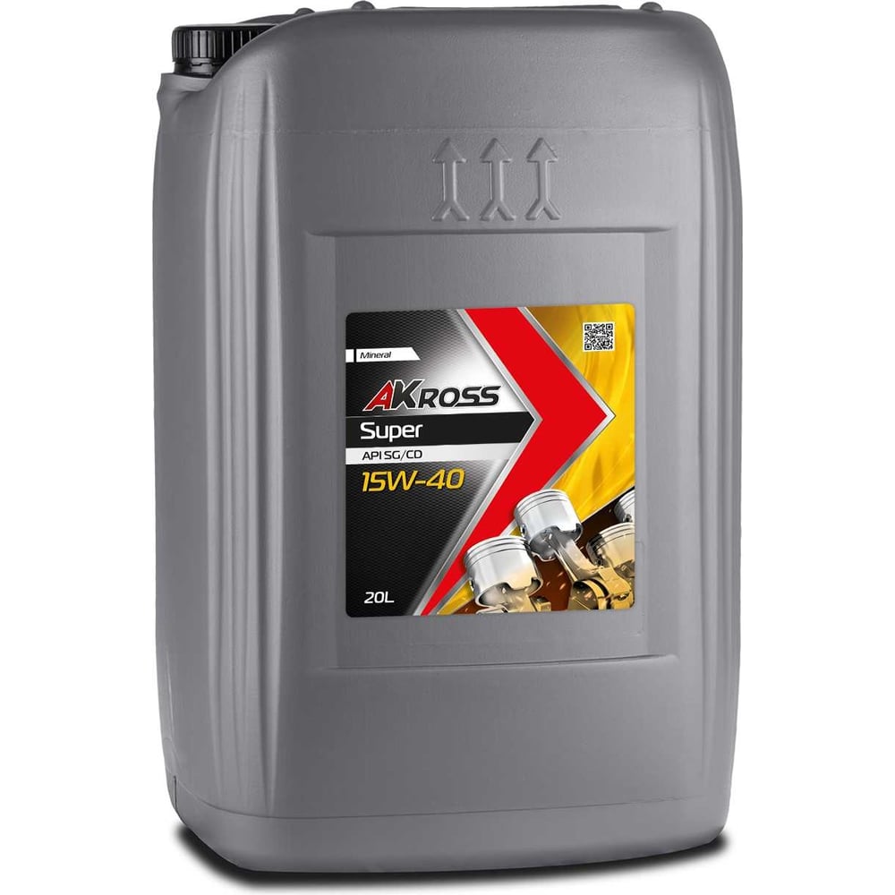 Изображение товара Масло моторное минеральное AKross SUPER 15W-40 SG/CD 20 л