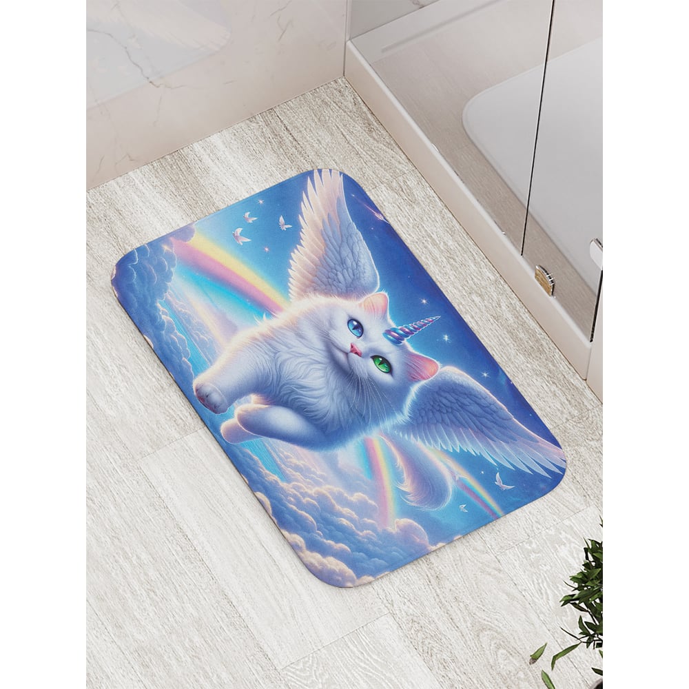 Изображение товара Коврик для ванной комнаты противоскользящий JoyArty Мифический кот 52x77 см