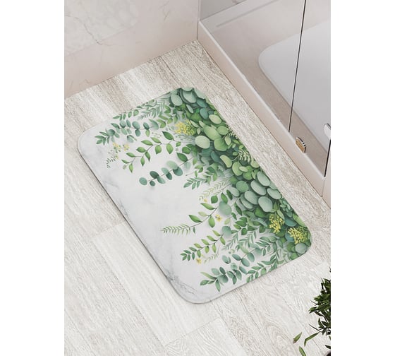 Изображение товара Коврик для ванной комнаты и туалета противоскользящий JoyArty "Плетёнка" 52x77 см bath_429333