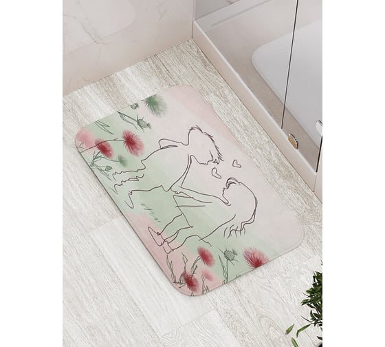 Изображение товара Коврик для ванной комнаты и туалета противоскользящий JoyArty "Детская любовь" 52x77 см bath_sd1109