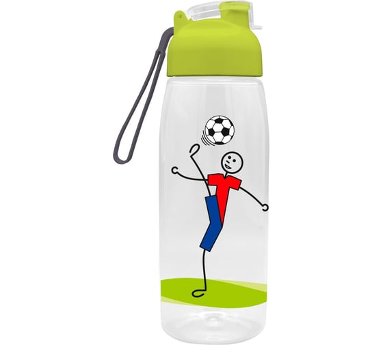 Изображение товара Бутылка для напитков 600мл с декором Футболист Архимед Р2214iФУТ