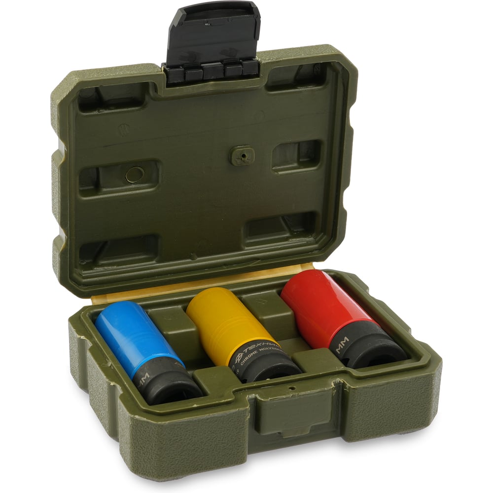 Изображение товара Набор ударных головок шестигранных 17 19 21 мм 1/2"DR Дело Техники