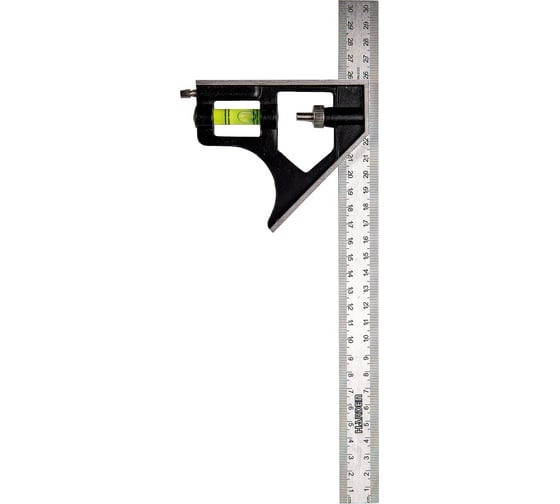 Изображение товара Угольник с уровнем HARDEN нержавеющая сталь, 300мм 580720