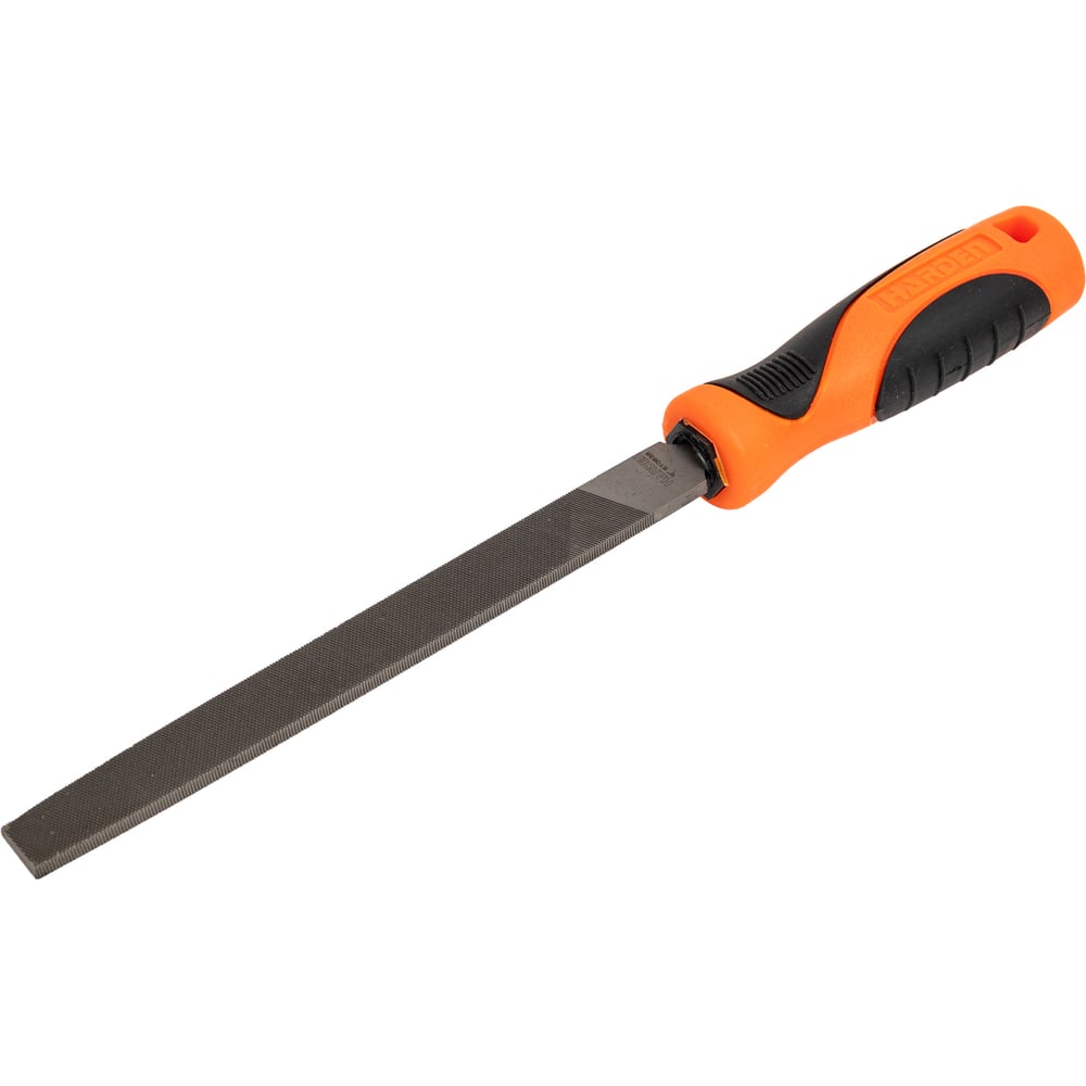 Изображение товара Напильник HARDEN плоский среднезернистый 265 мм с эргономичной рукоятью