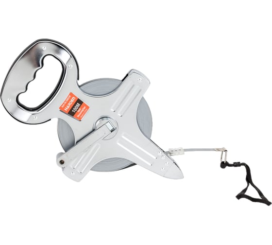 Изображение товара Геодезическая рулетка HARDEN с металлический лентой, открытый металлический корпус, 100м. 580230