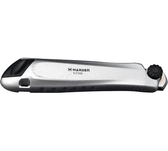 Изображение товара Нож HARDEN профессиональный, 18 мм, выдвижное лезвие, металлический корпус, 6 лезвий в комплекте 570331