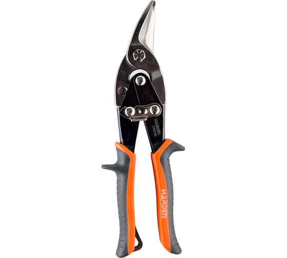 Изображение товара Ножницы HARDEN по металлу Мурена, 254 мм, левые, CRV, двухкомпонентная рукоятка  570105