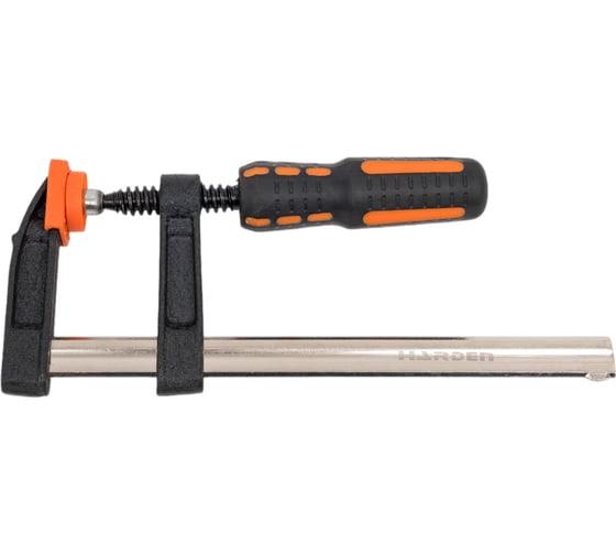Изображение товара Реечная струбцина HARDEN, усиленная, 2-х компонентная рукоятка, 50*150 мм 600301