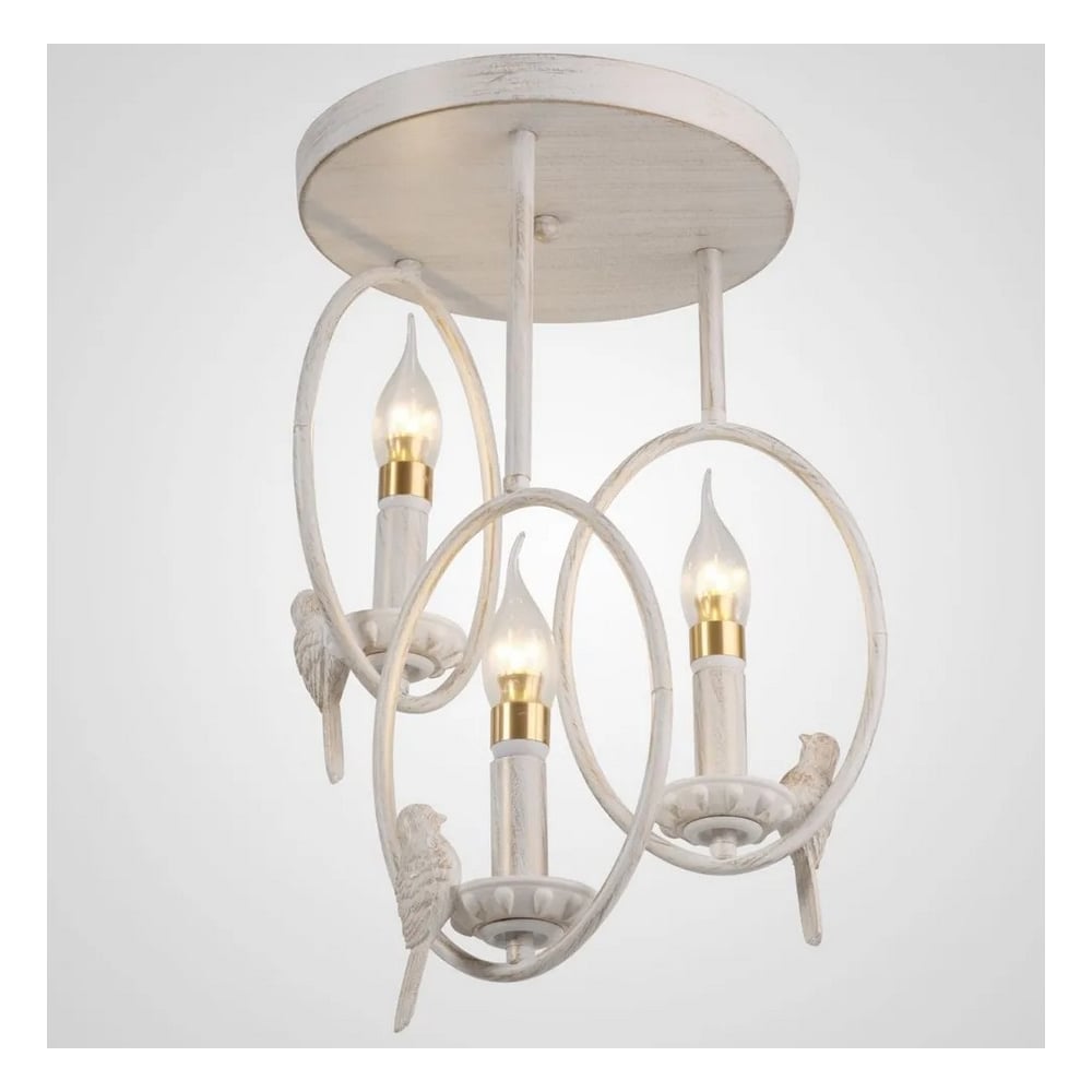 Изображение товара Подвесной светильник Мелодия Света SL7837 WT+GD современный стиль 3 лампы